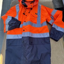 New Rain Coat. Hi-Viz