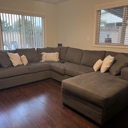 Charcoal Sectional Couch 