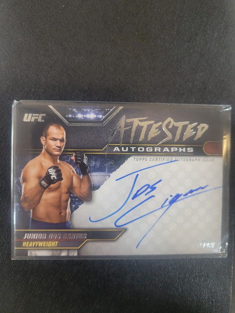 Ufc Junior Dos Santos Autograph Card 2024 topps Attested