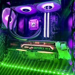 Gaming Computer PC Setup AMD Ryzen 5 7600X, 32 GB DDR5 RAM, Nvidia RTX 2080, 2 TB NVME + 2 TB HDD Windows 11 