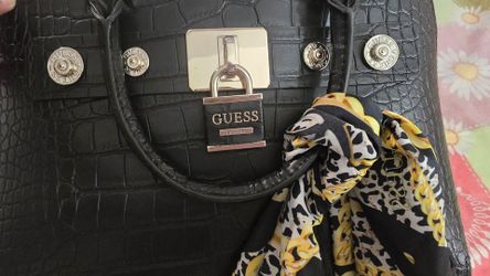 Guess croc faux leather Dome Satchel