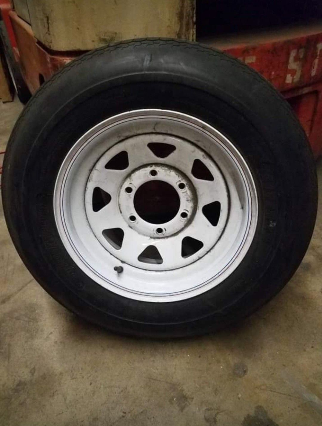 Trailer tire and rim