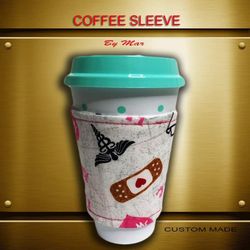 Reusable coffee sleeve with cup