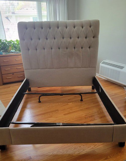 Upholstered Queen bed frame
