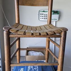 Antique Medium Size Oak Quaker Chair