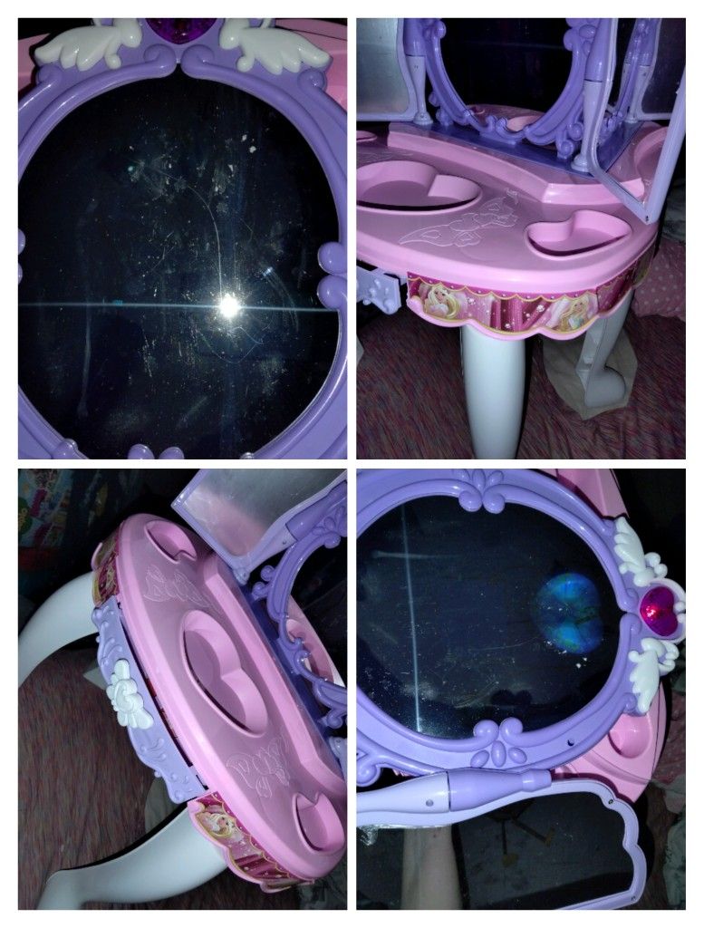Lights Music And Fun Kids Vanity/Stool
