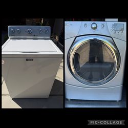 Maytag Top Load Washer & Whirlpool Duet Dryer