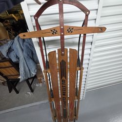 Vintage Western Clipper Snowsled