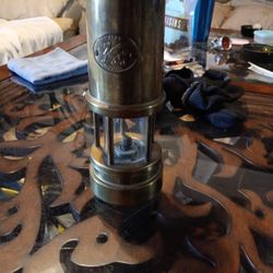 Vintage Coal Miners Oil Lamp One Minor Dent On Base Otherwise It's In Perfect Condition