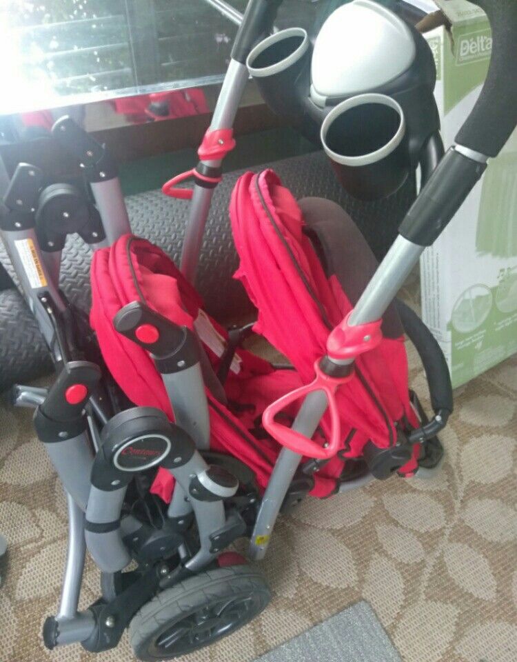 Item is available. Contours by Kolcraft Double stroller for sale great condition