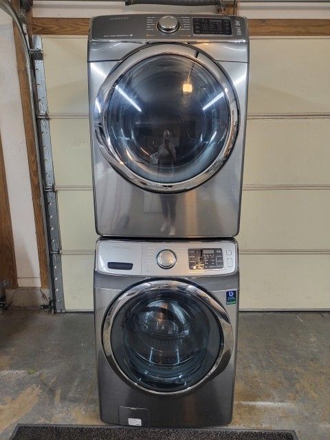 Samsung Smart Washer And Smart Dryer (Stackable