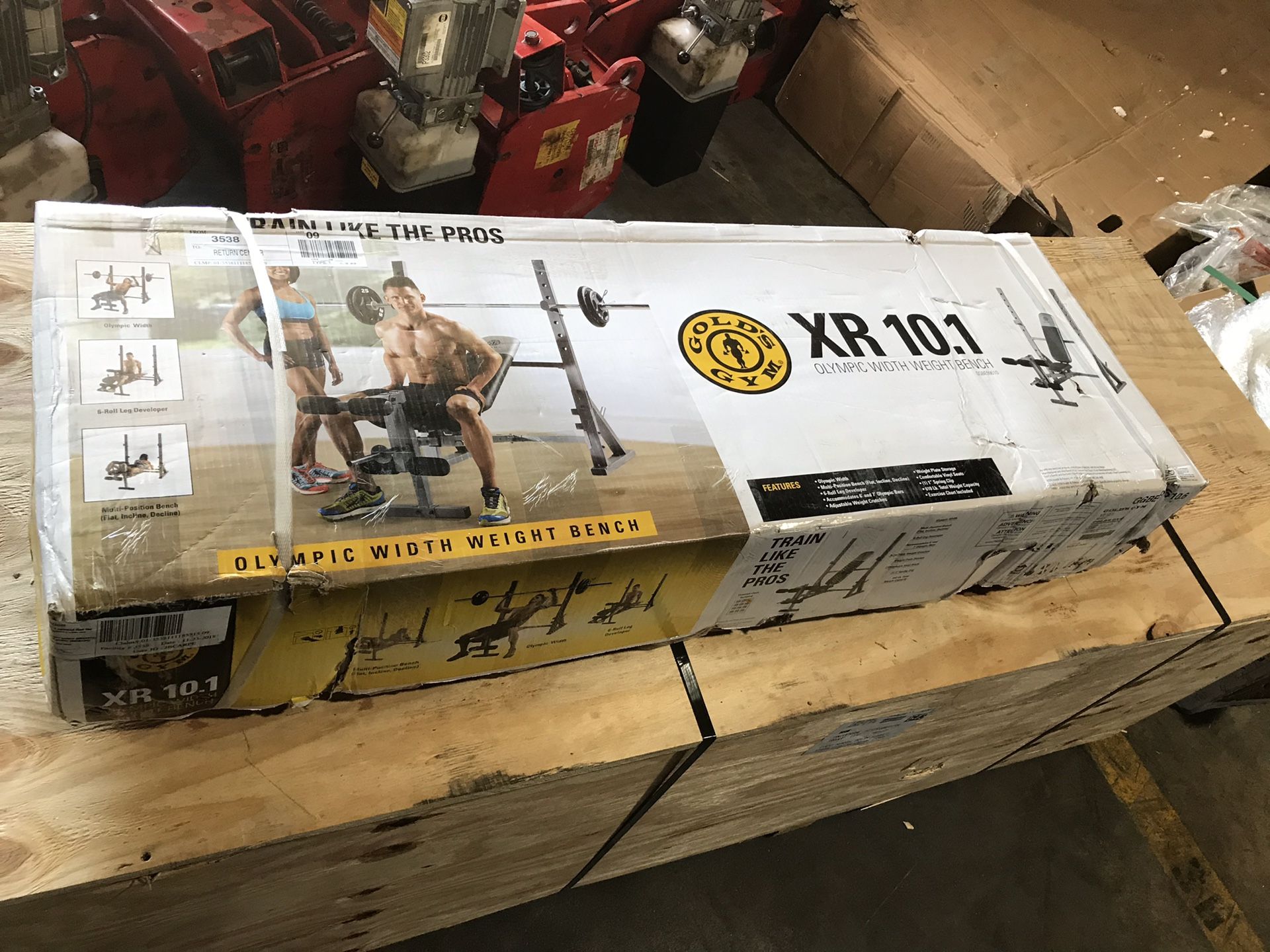 Brand new- Gold’s Gym XR 10.1 Weight Bench.