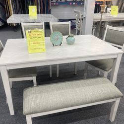 6 Pc Dinning Table Set $599