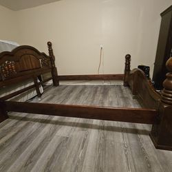 KING SIZE BED FRAME SOLID WOOD