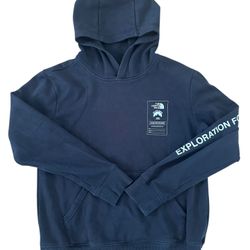 North Face Youth Large Never Stop Exploring Black Hoodie Sweatshirt 