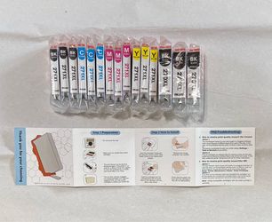 Compatible PGI-270XL CLI-271XL Ink Cartridges CYMK for Canon PIXMA Inkjet Printers 15 Pack
