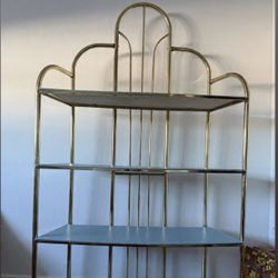 Art Deco Brass Étagère / Display Shelf
