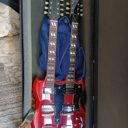 Double Neck Epiphone Guitar 