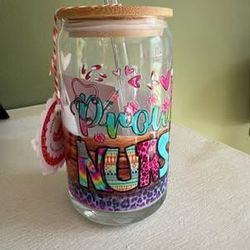 Proud Nurse Tumbler W Lid/ Straw NEW