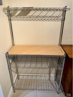 Bamboo Baker’s Rack / Kitchen Prep Station