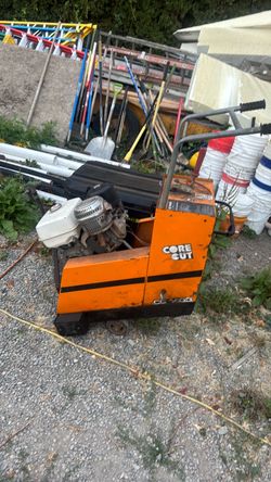 Core cut concrete walk behide saw
