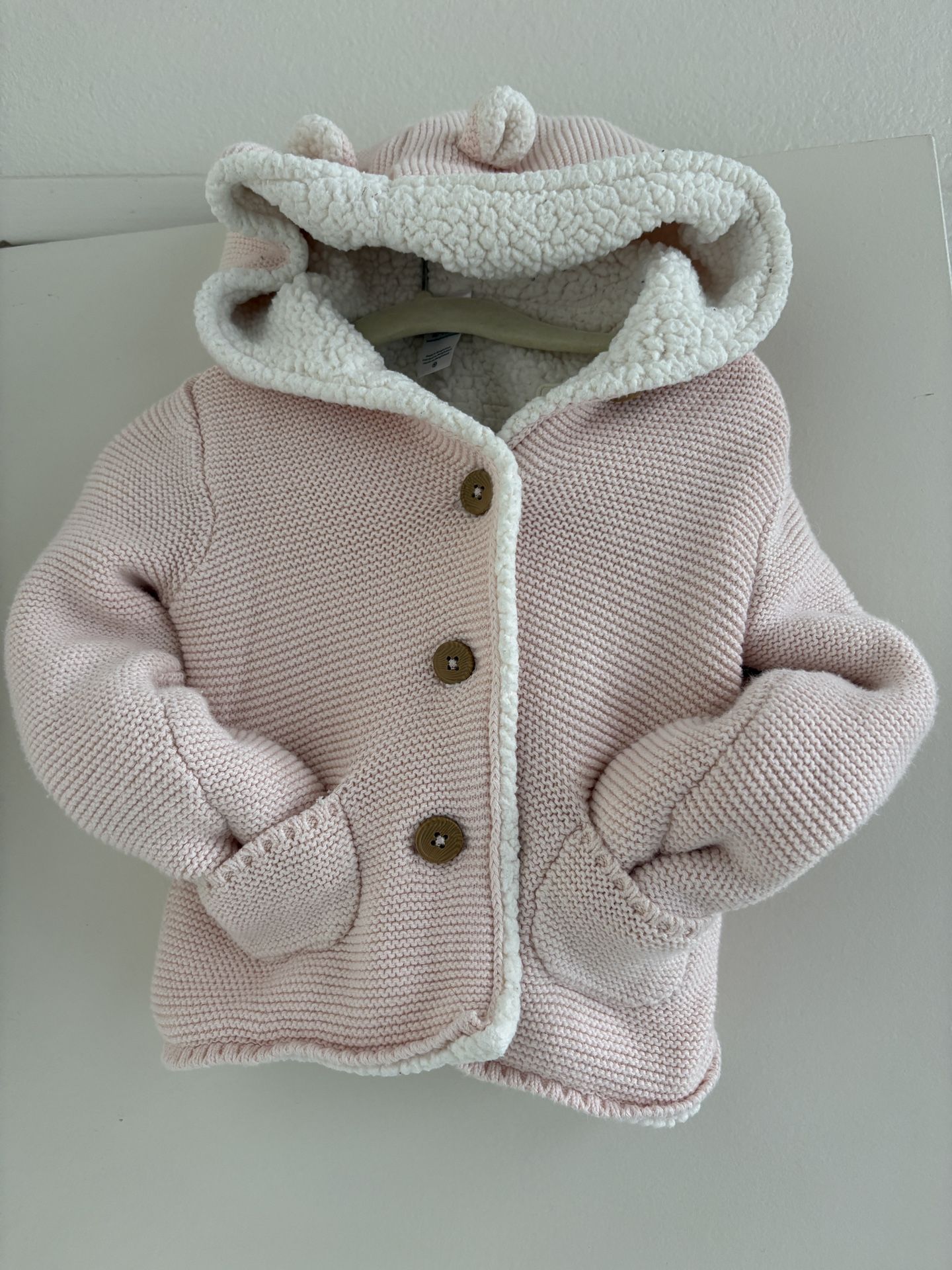 Carters 24 Month Light Pink Sherpa Jacket Hoodie