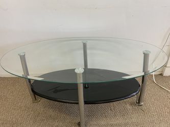 Glass Coffee table oval