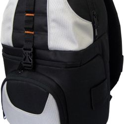 Zeikos Deluxe ZE-BP2-S Carrying Case Backpack for Camera - Black/Silver