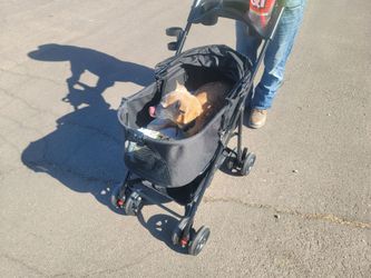 Dog stroller new , used two times