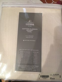 JCPenney home panels two of them 50 x 84 brand new never used. Curtains