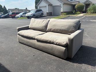 Gray Fabric Two-Seat Sofa