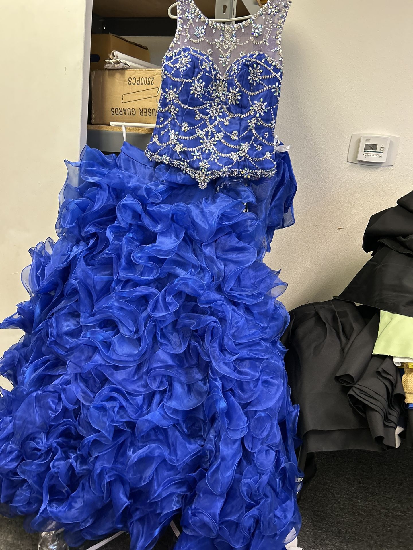 OBO Q By Da Vinci Cobalt Quinceanera Dress