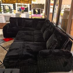 Black Color Corduroy Fabric Sleeper Sectional Couch W Storage Color Options Mention Jon Green to the staff to confirm this price/offer! 🔥