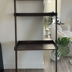 Pottery barn desk With  Shelves 