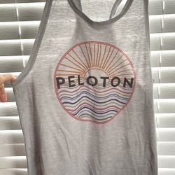 Peloton Logo Go-To Racer Tank - Grey - Women's M  - Lightweight 