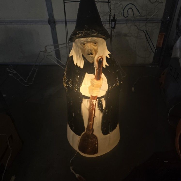 Vintage Empire Halloween Witch Blow Mold