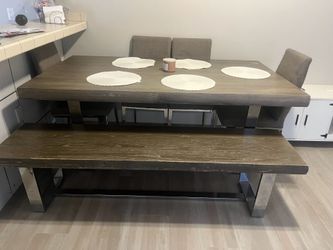 Table and bench