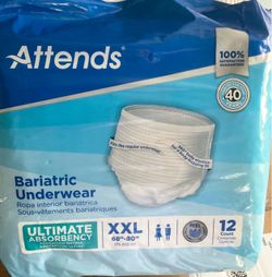 6 New Attends disposable Underwear-size XXL