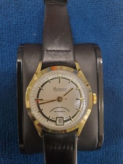Vintage LAUSANNE CALENDAR WATCH 