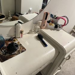 Antique Vanity And Dresser
