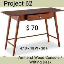Brand New Mid Century Modern Amherst Console Or Writing Desk