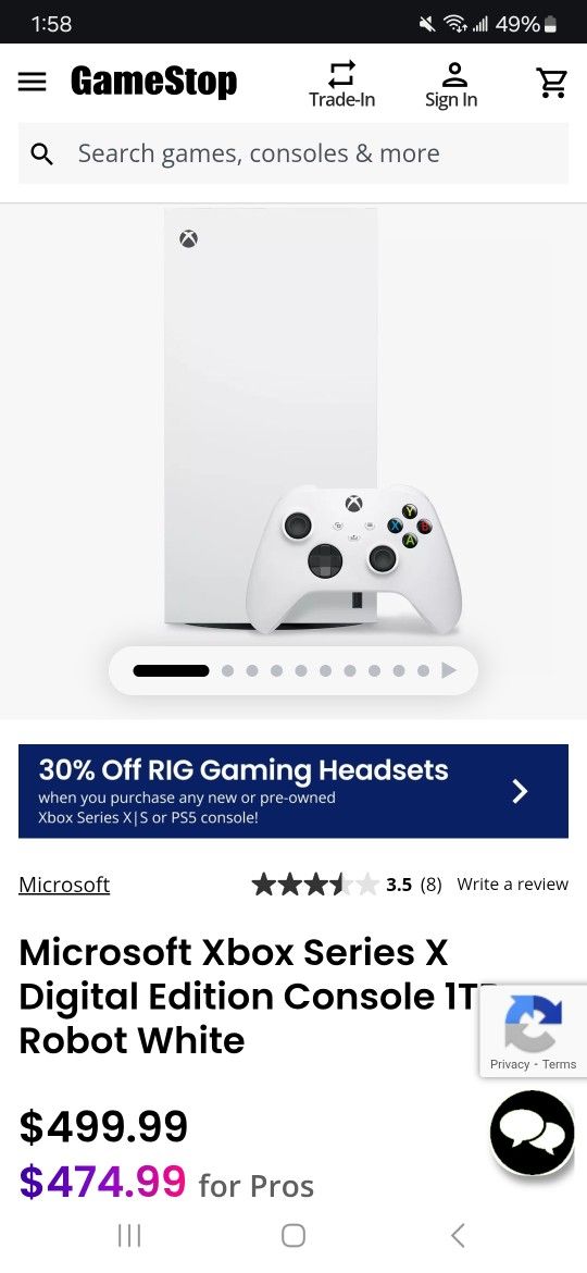 Xbox One Series X White