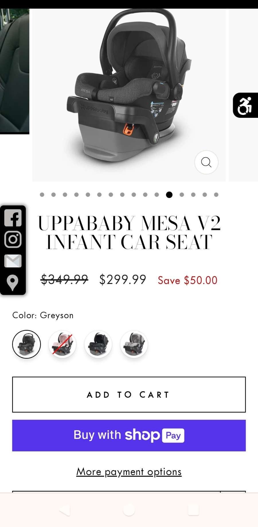 Baby Car Seat UPPABABY MESA