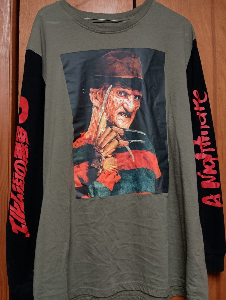 A Nightmare On Elm Street, Freddy Krueger Long Sleeve Shirt