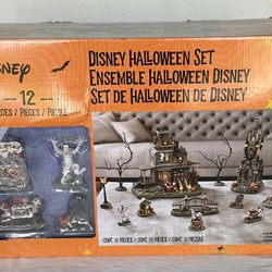 Disney Halloween Village 12 Piece Set