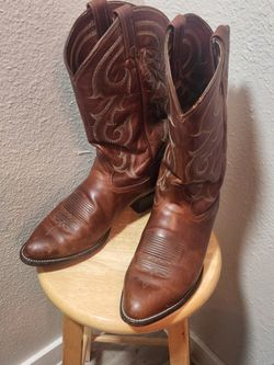 Tony Lama Men Leather Renegade Western Boots- 11D
