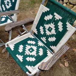 1950s Vintage Aluminum Folding Chairs Completely Restored