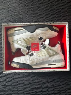 Jordan 4 Retro OG White Cement Size 12 w/ Original Box