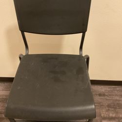 Plastic molded seats & Metal  Stool