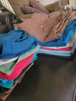 Dickies men size large scrubs pants and shirt. Each color set for $20 or all for $140